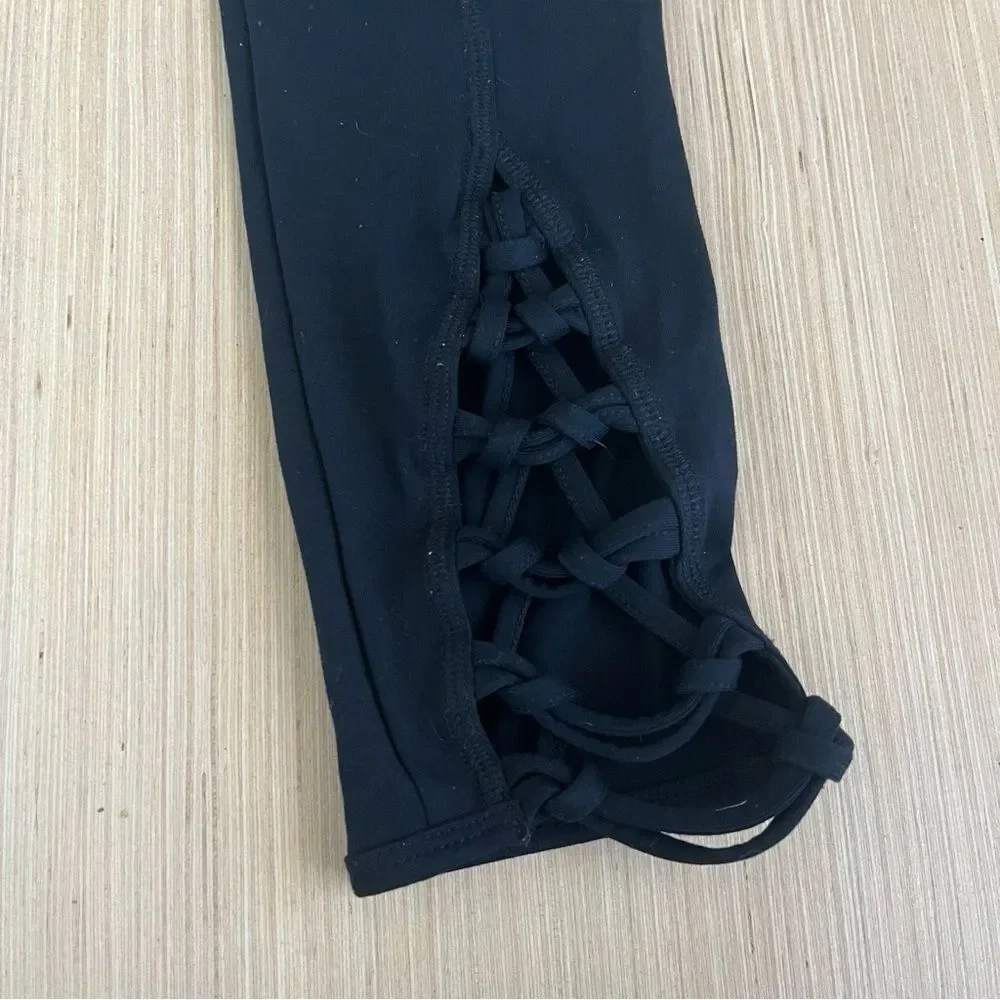 Free People Movement Black Cropped Leggings